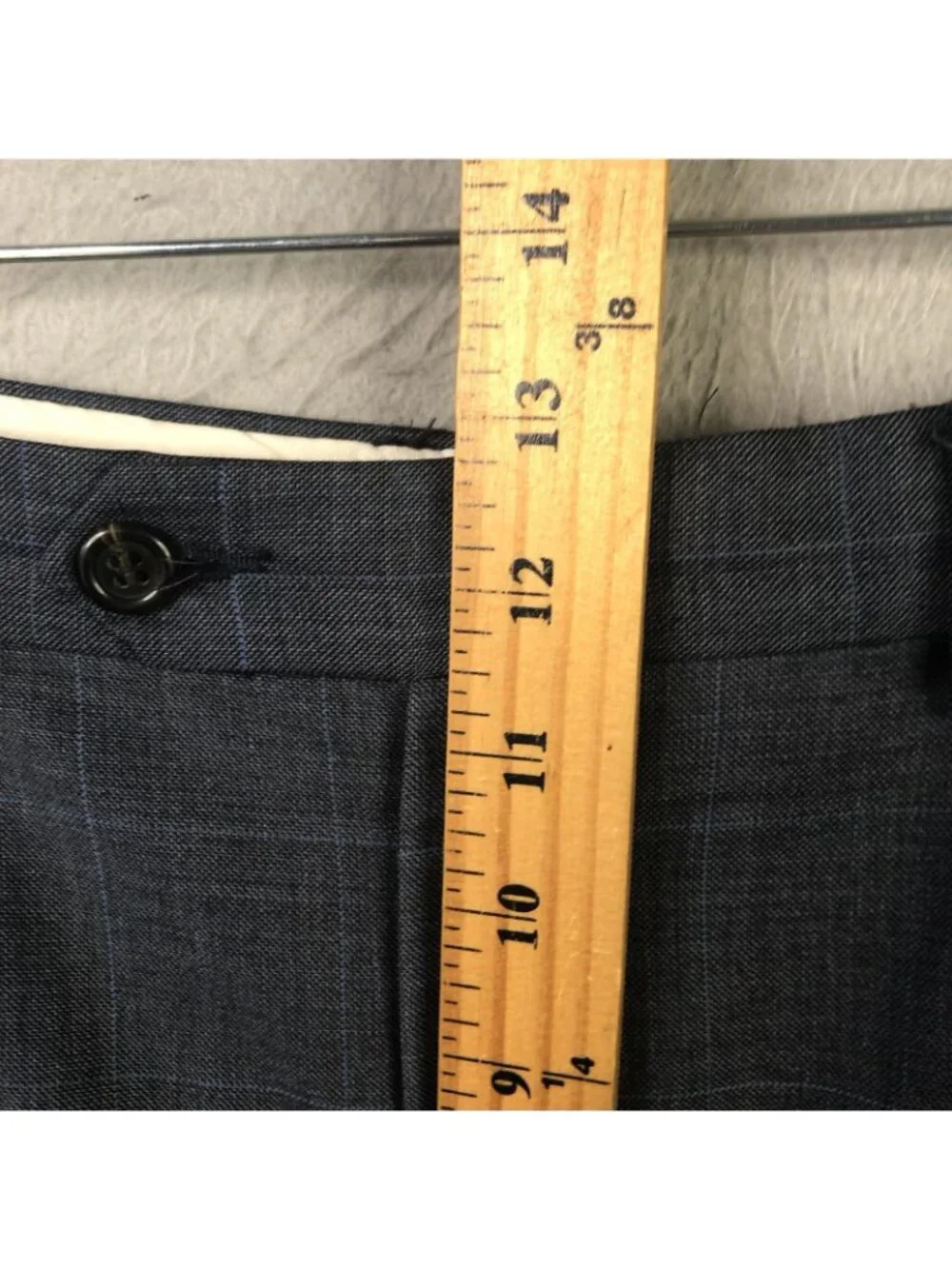 Lauren Ralph Lauren Suit Mens 48 Long Gray Wool Check 2 Piece 42x34 Classic